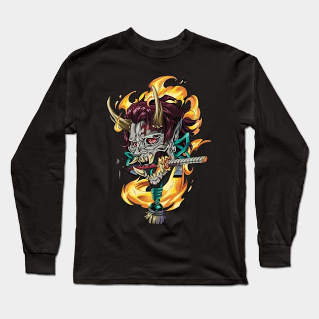 demon slayer Long Sleeve T-Shirt by primemoment